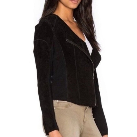 Blank NYC Suede Moto Jacket Size M - Picture 2 of 14